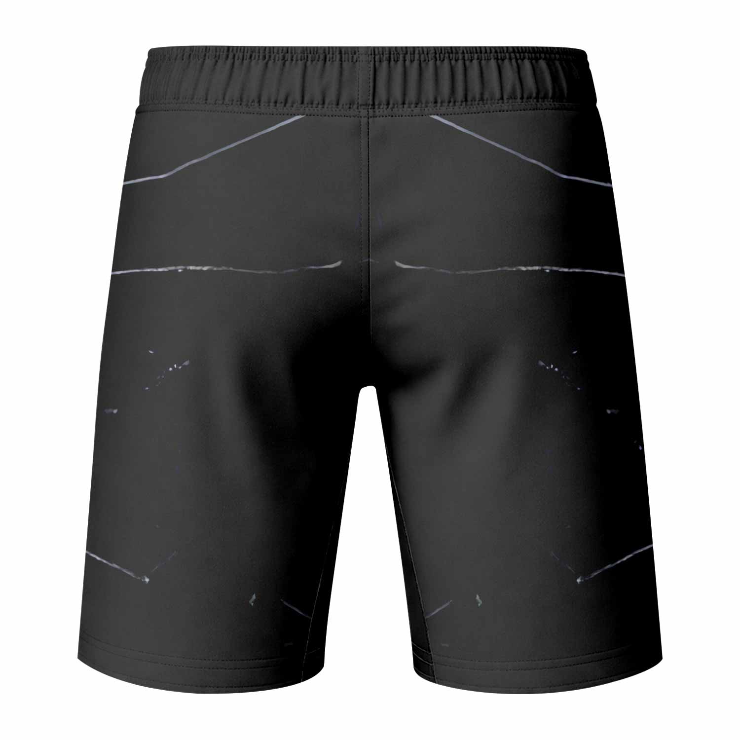 Crimson Arachnid Metal Fight Shorts - Durable MMA Fight Shorts - back view mockup