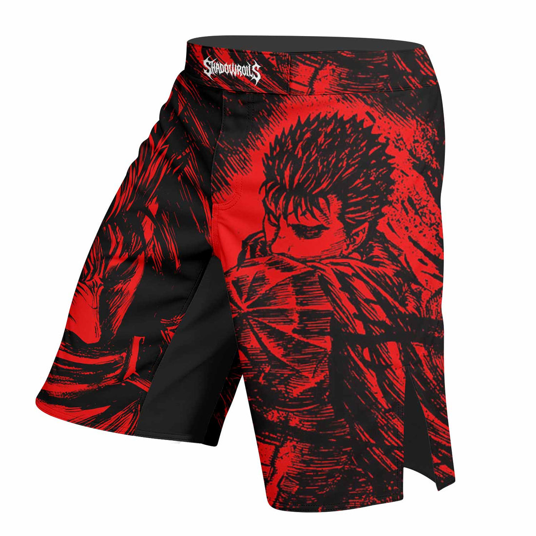 Berserk Guts Fight Shorts - Durable MMA & Training Gear - right side mockup