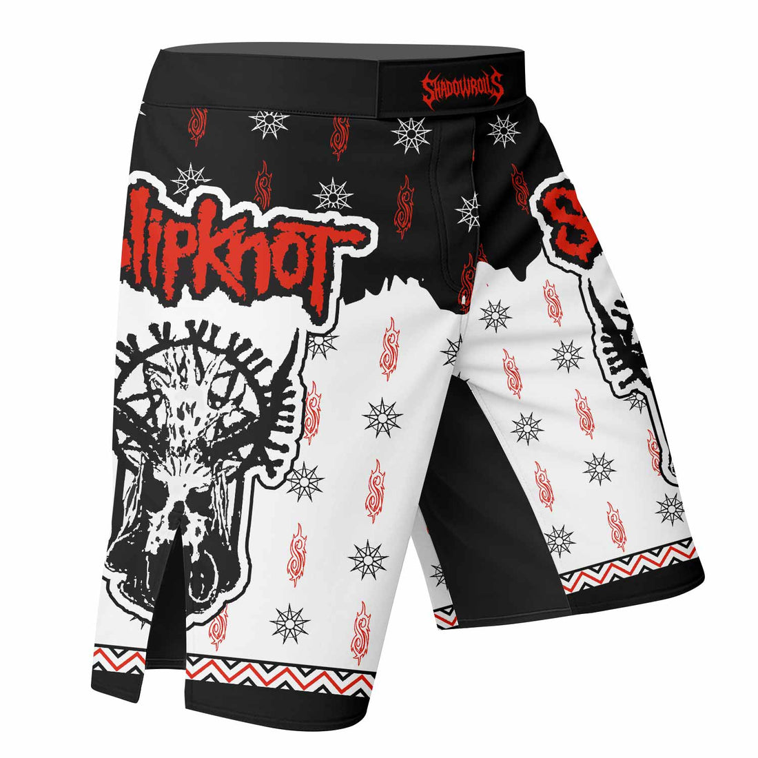 Slipknot Infernal Goat Fight Shorts - Durable MMA & BJJ Gear - right side mockup
