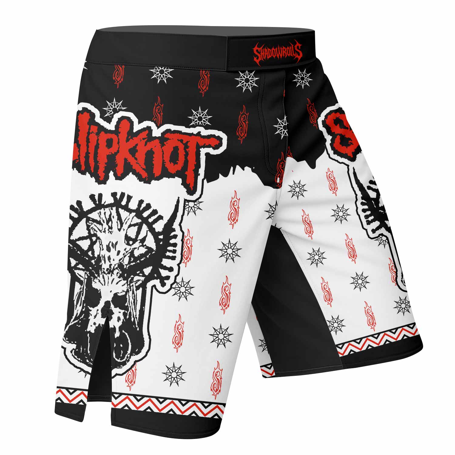 Slipknot Infernal Goat Fight Shorts - Durable MMA & BJJ Gear - right side mockup