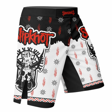 Slipknot Infernal Goat Fight Shorts - Durable MMA & BJJ Gear - right side mockup