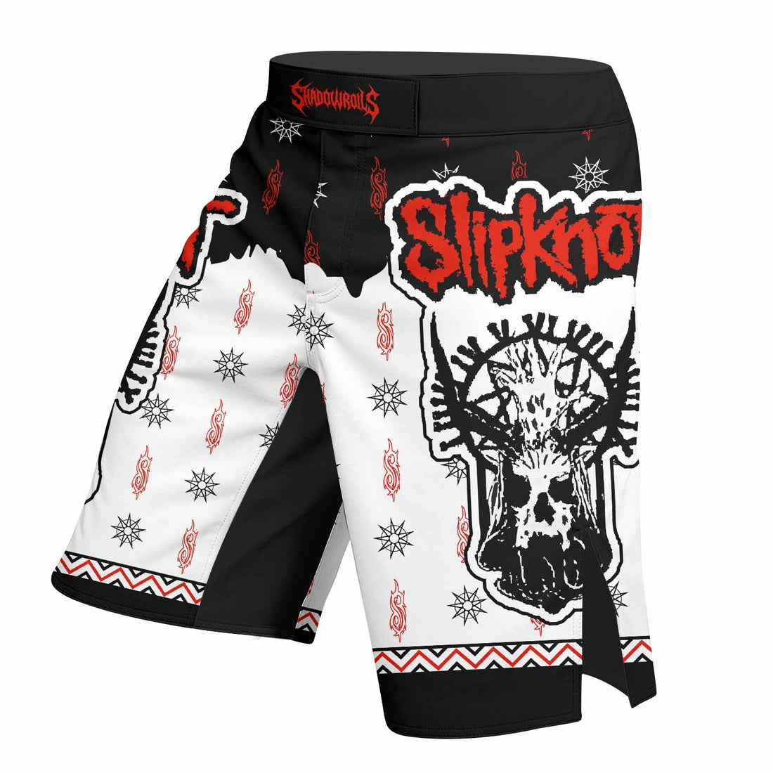 Slipknot Infernal Goat Fight Shorts - Durable MMA & BJJ Gear - right side mockup