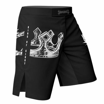 The King of Glory Fight Shorts | Durable MMA & BJJ Gear - right side mockup