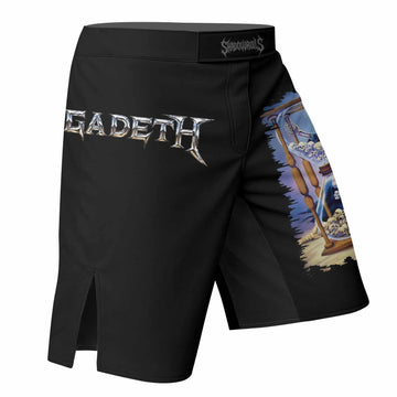 Megadeth Countdown to Submission Fight Shorts | Durable MMA Gear - right side mockup