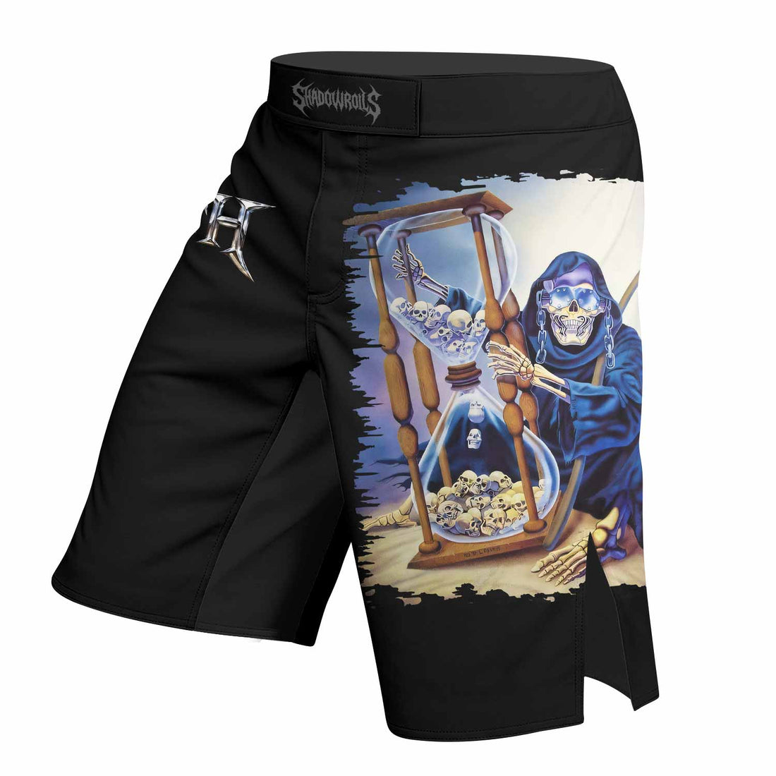 Megadeth Countdown to Submission Fight Shorts | Durable MMA Gear - right side mockup