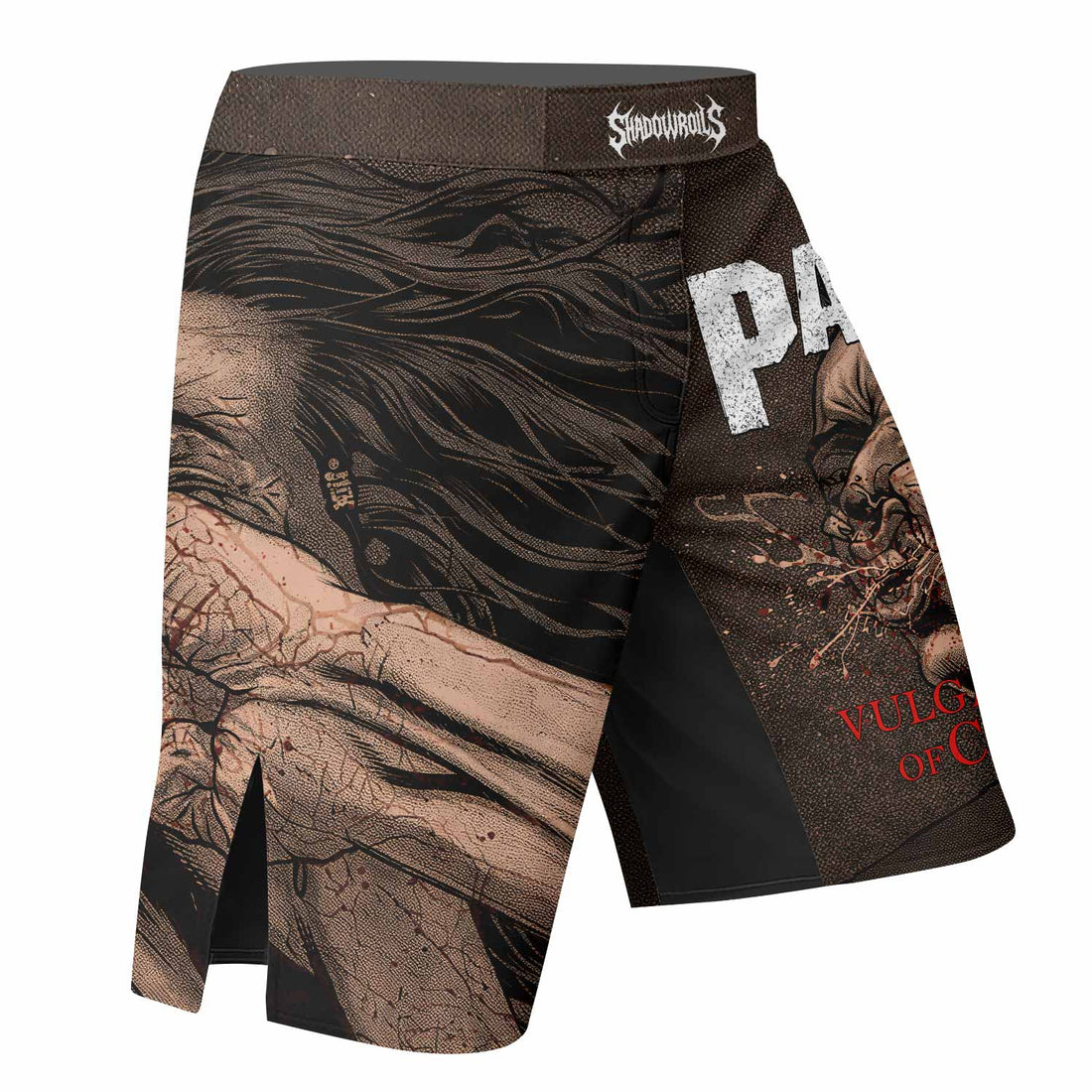 Pantera Vulgar Display Of Control Fight Shorts | MMA & BJJ Gear - right side mockup