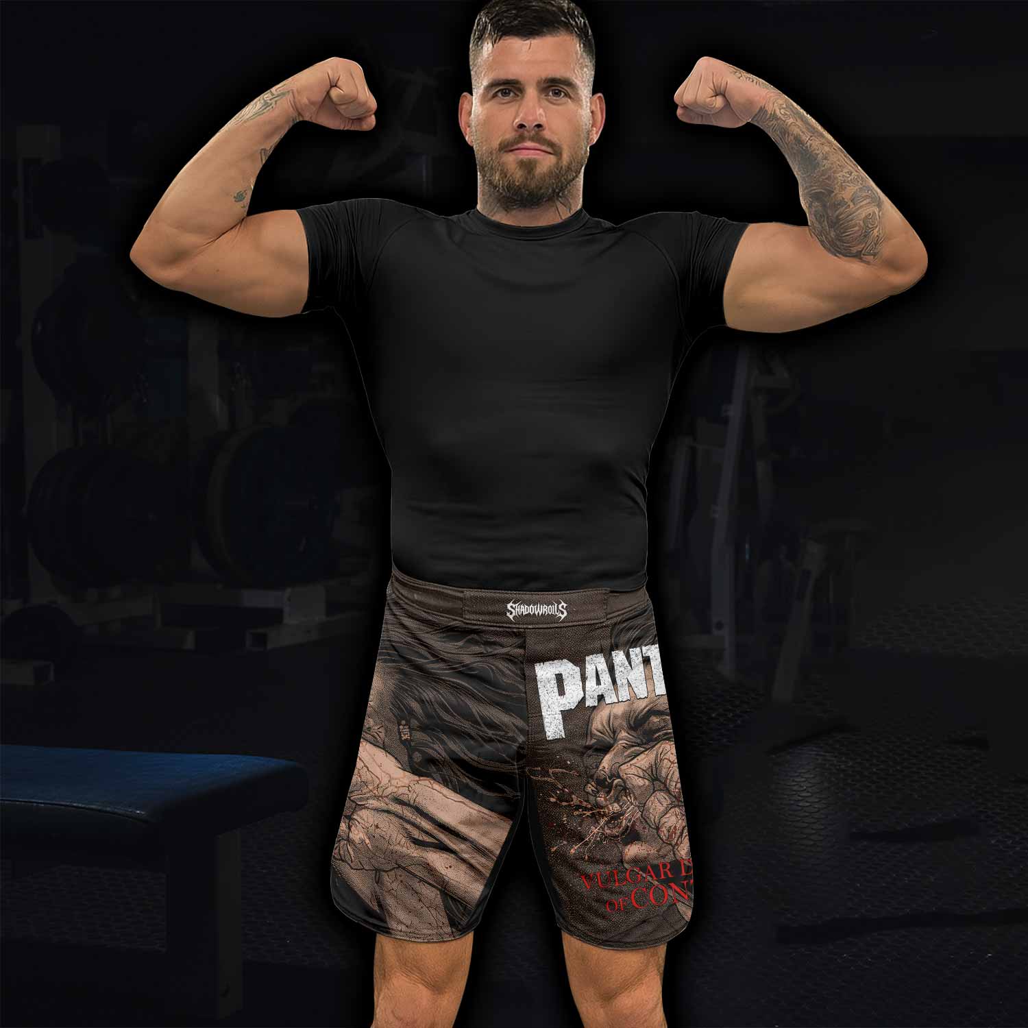Pantera Vulgar Display Of Control Fight Shorts | MMA & BJJ Gear - lifestyle view