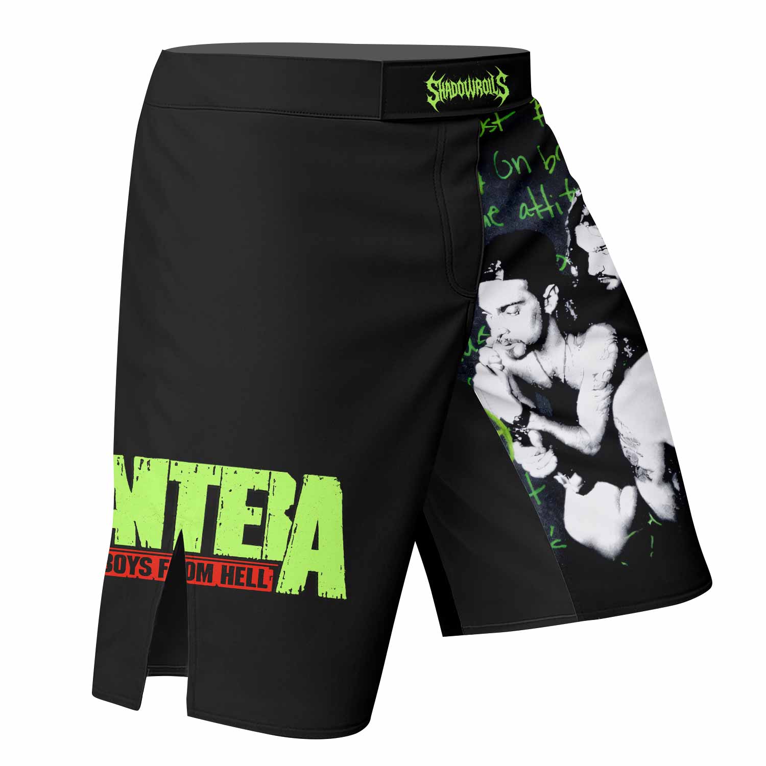 Pantera Cowboys From Hell Fight Shorts – Durable MMA Fight Shorts - right side mockup