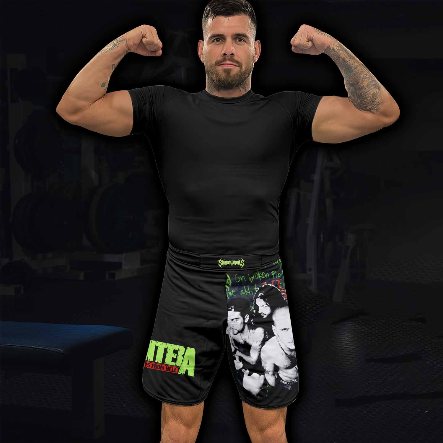 Pantera Cowboys From Hell Fight Shorts – Durable MMA Fight Shorts - lifestyle view