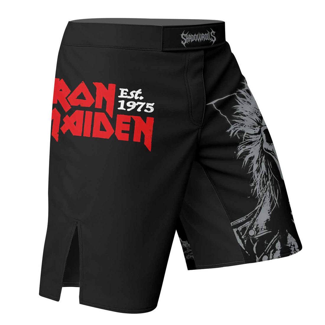 Iron Maiden Eddie the Head Fight Shorts – Durable MMA Fight Shorts - right side mockup