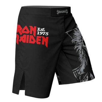 Iron Maiden Eddie the Head Fight Shorts – Durable MMA Fight Shorts - right side mockup
