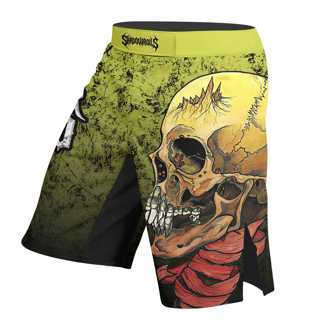 Guitar Hero Skull Fight Shorts – Durable MMA & Training Shorts - right side mockup