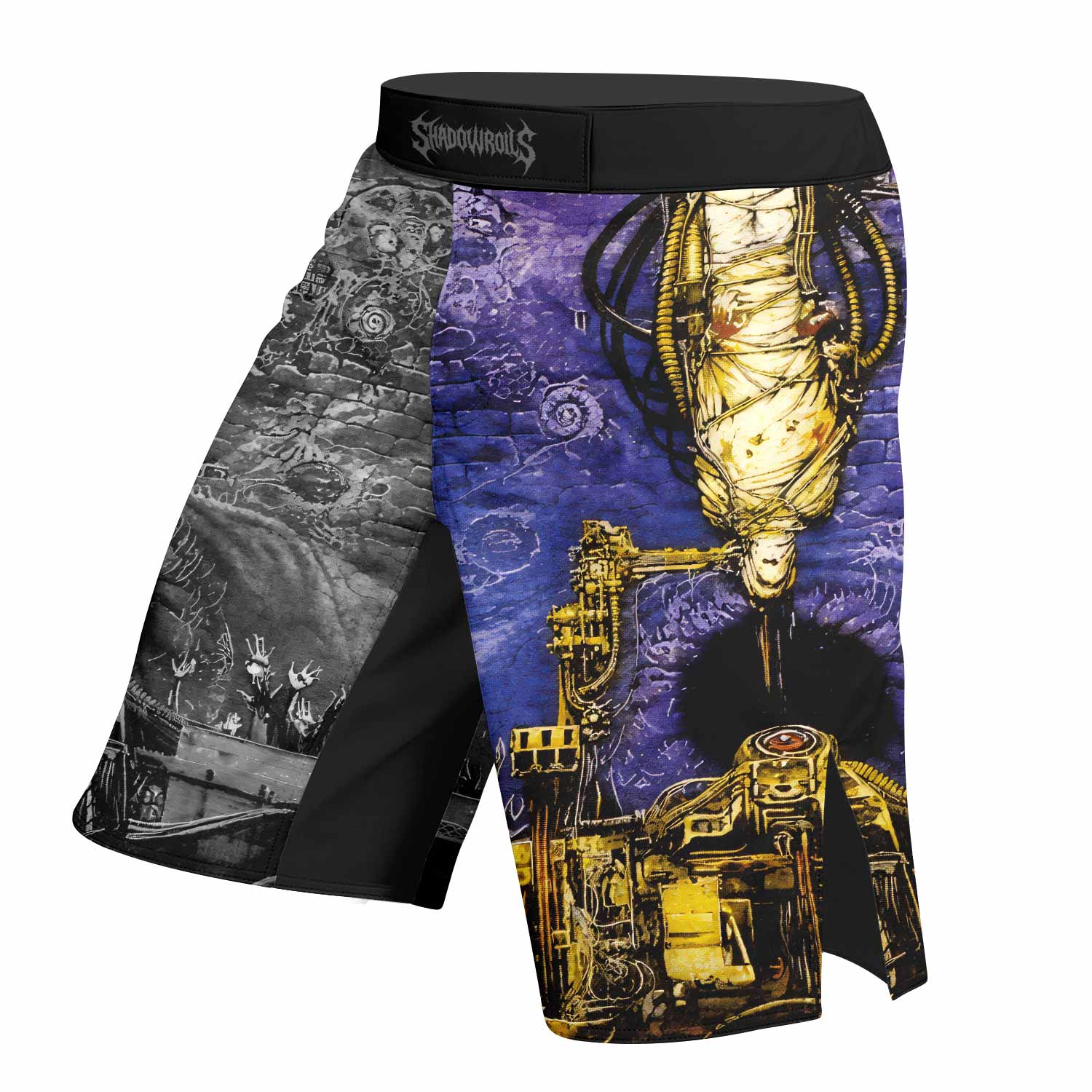 Sepultura Chaos A.D Fight Shorts | Durable MMA & Training Shorts - left side mockup