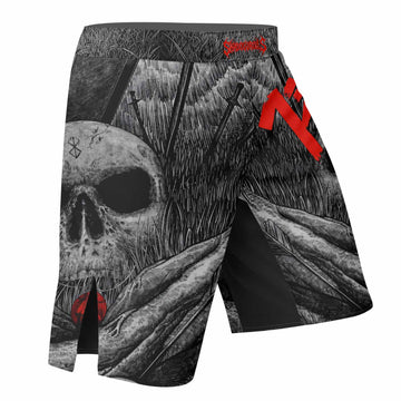 Berserk Eclipse Fight Shorts – Durable MMA, BJJ, and Boxing Shorts - right side mockup