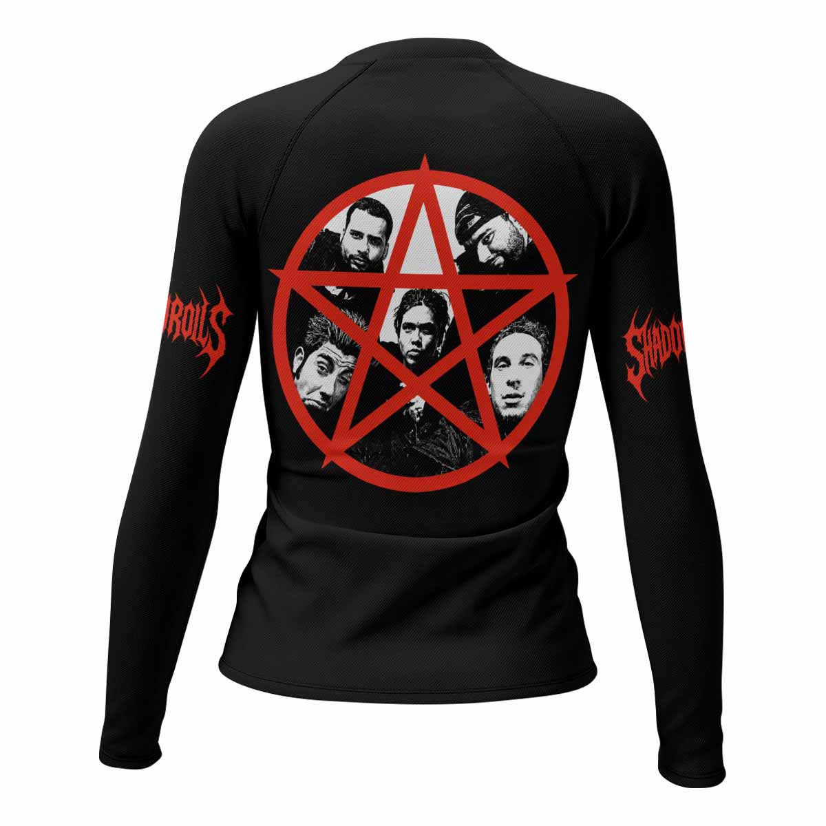 Deftones White Pony Grim Reaper Women's Rash Guard Long Sleeve - back view mockup