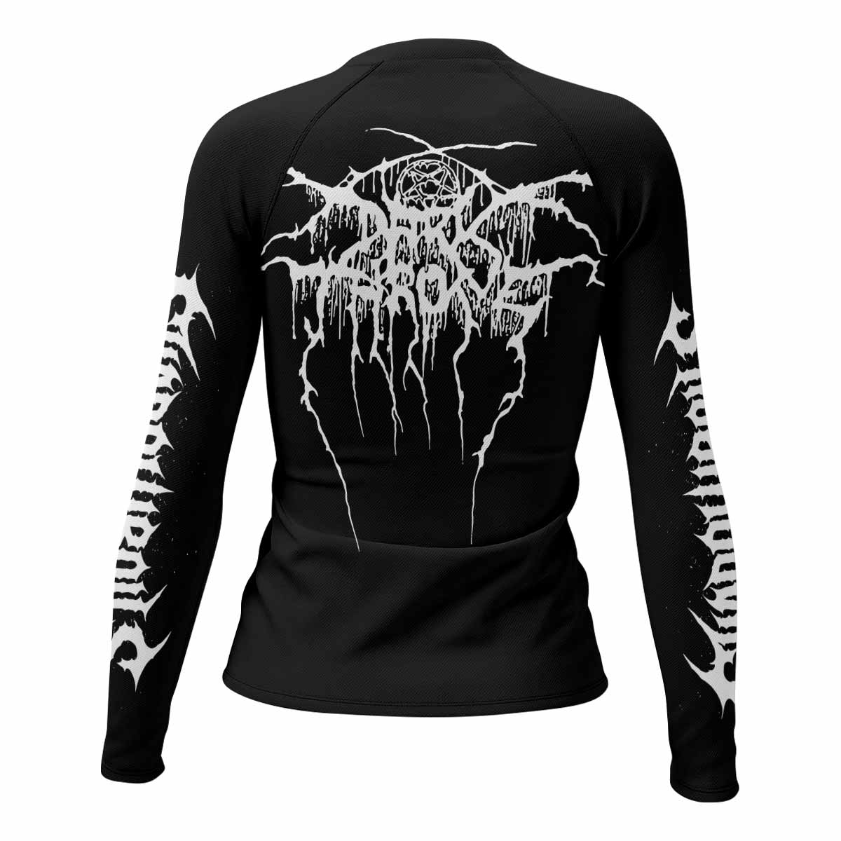 Darkthrone A Blaze in the Northern Sky Women's Rash Guard Long Sleeve - back view mockup