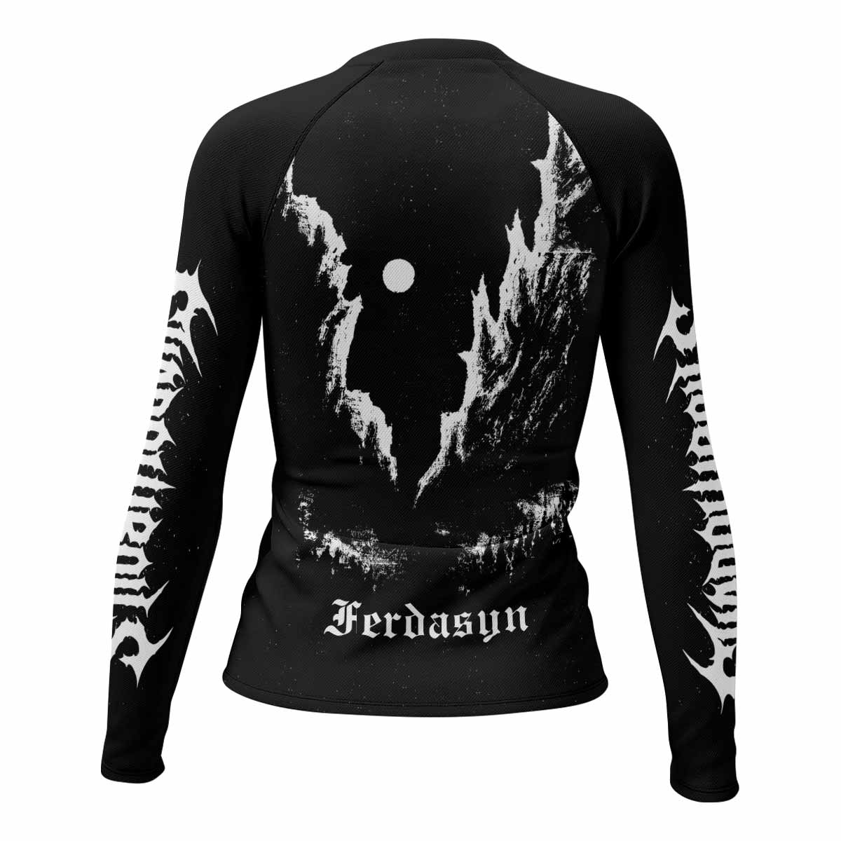 Darkthrone Transilvanian Hunger Women's Rash Guard Long Sleeve - back view mockup