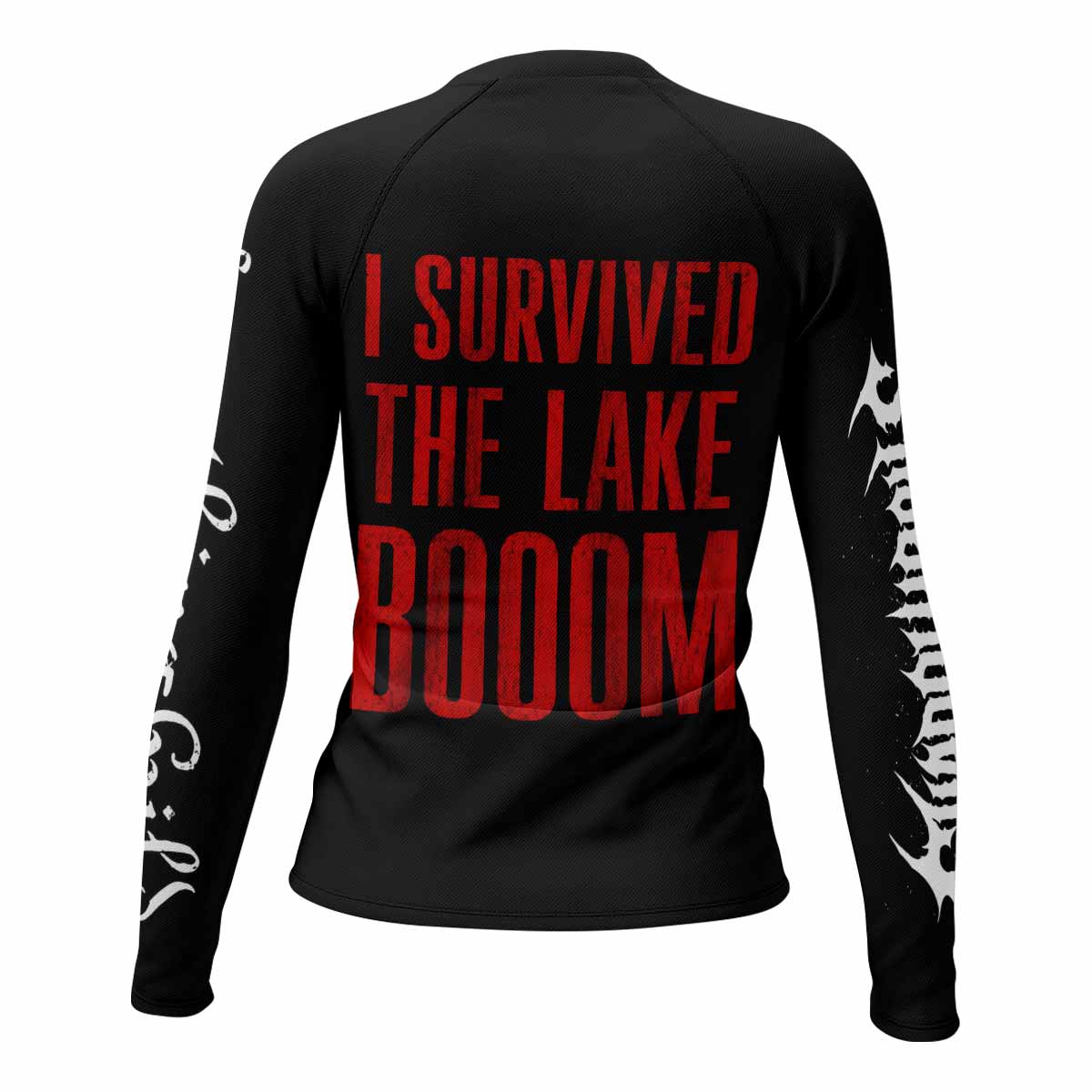Children of Bodom Something Wild Women's Rash Guard Long Sleeve - back view mockup