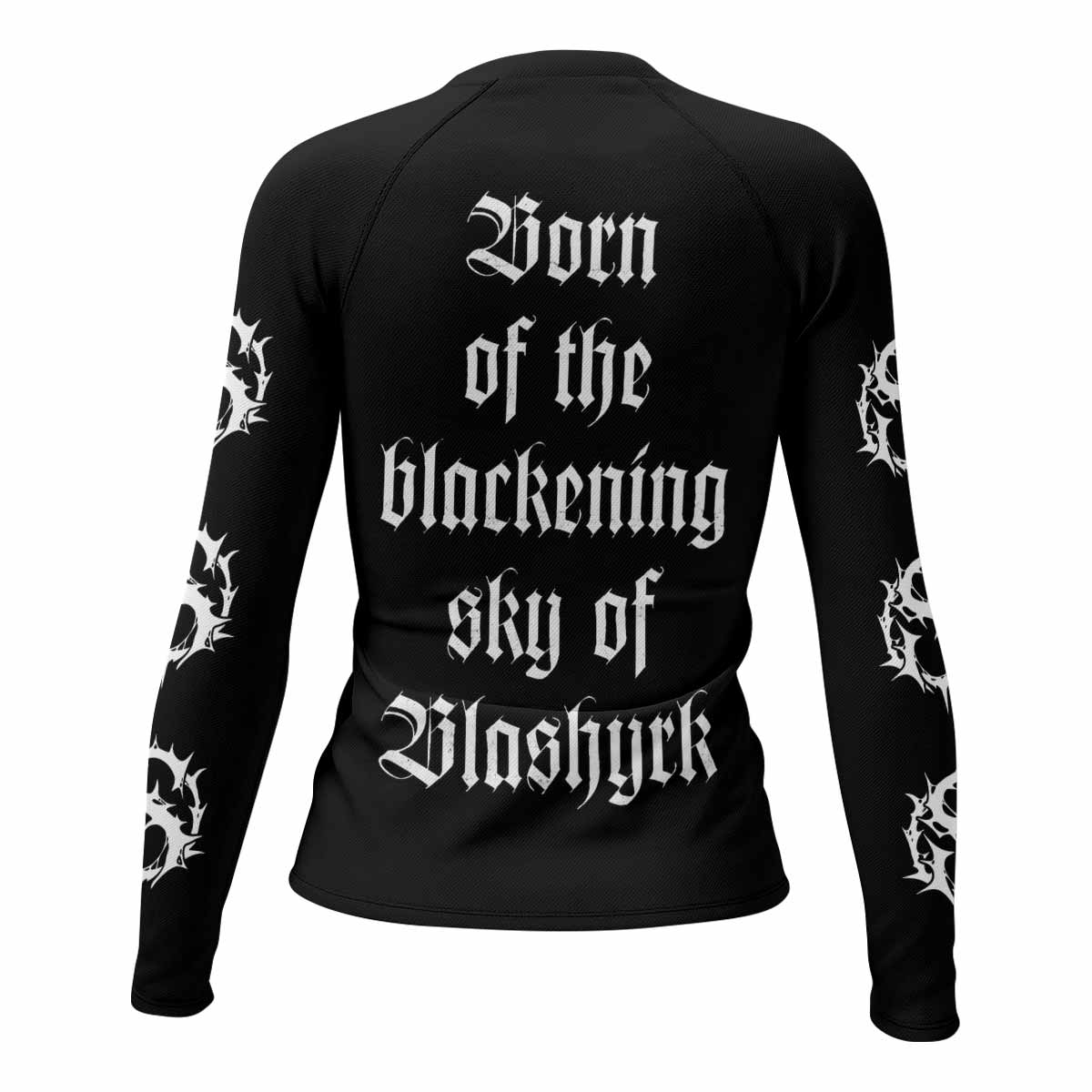 Immortal Pure Holocaust Women's Rash Guard Long Sleeve - back view mockup