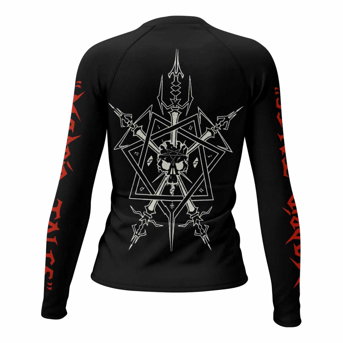 Celtic Frost Morbid Tales Sigil Women's Rash Guard Long Sleeve - back view mockup