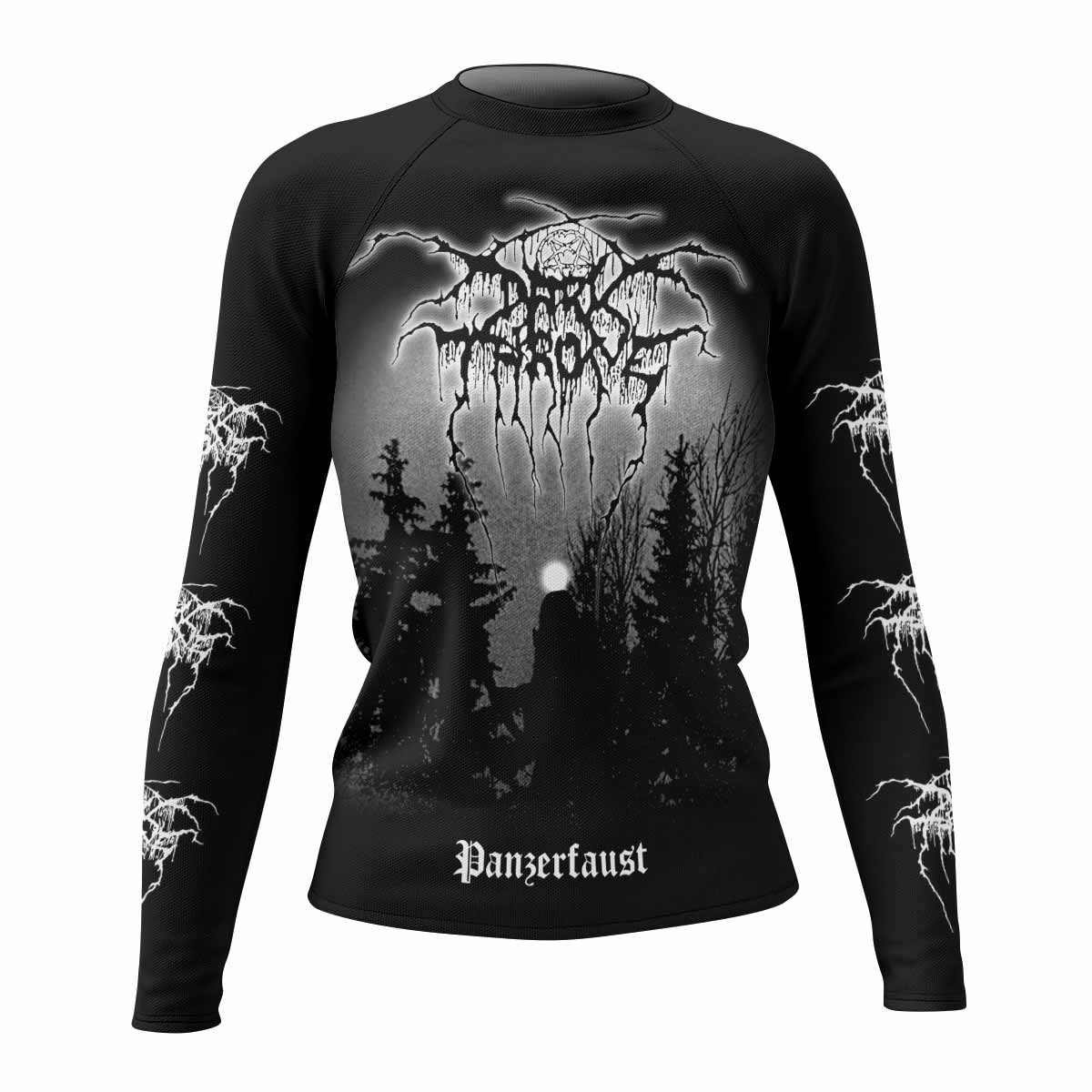Darkthrone Panzerfaust Women's Rash Guard Long Sleeve - front view mockup