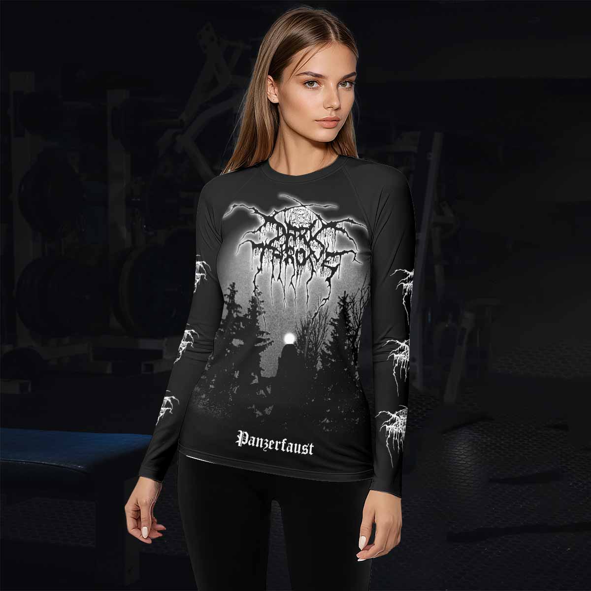 Darkthrone Panzerfaust Women's Rash Guard Long Sleeve - lifestyle view