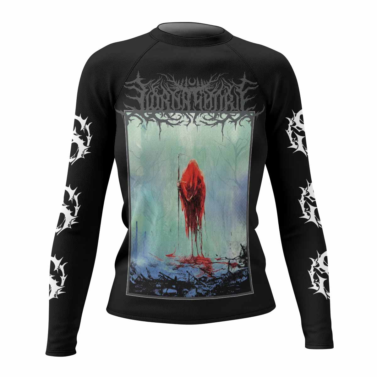 Lorna Shore And I Return To Nothingness Women's Rash Guard Long Sleeve - front view mockup