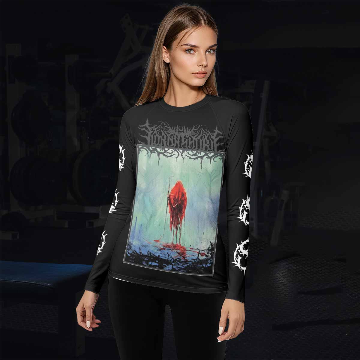 Lorna Shore And I Return To Nothingness Women's Rash Guard Long Sleeve - lifestyle view
