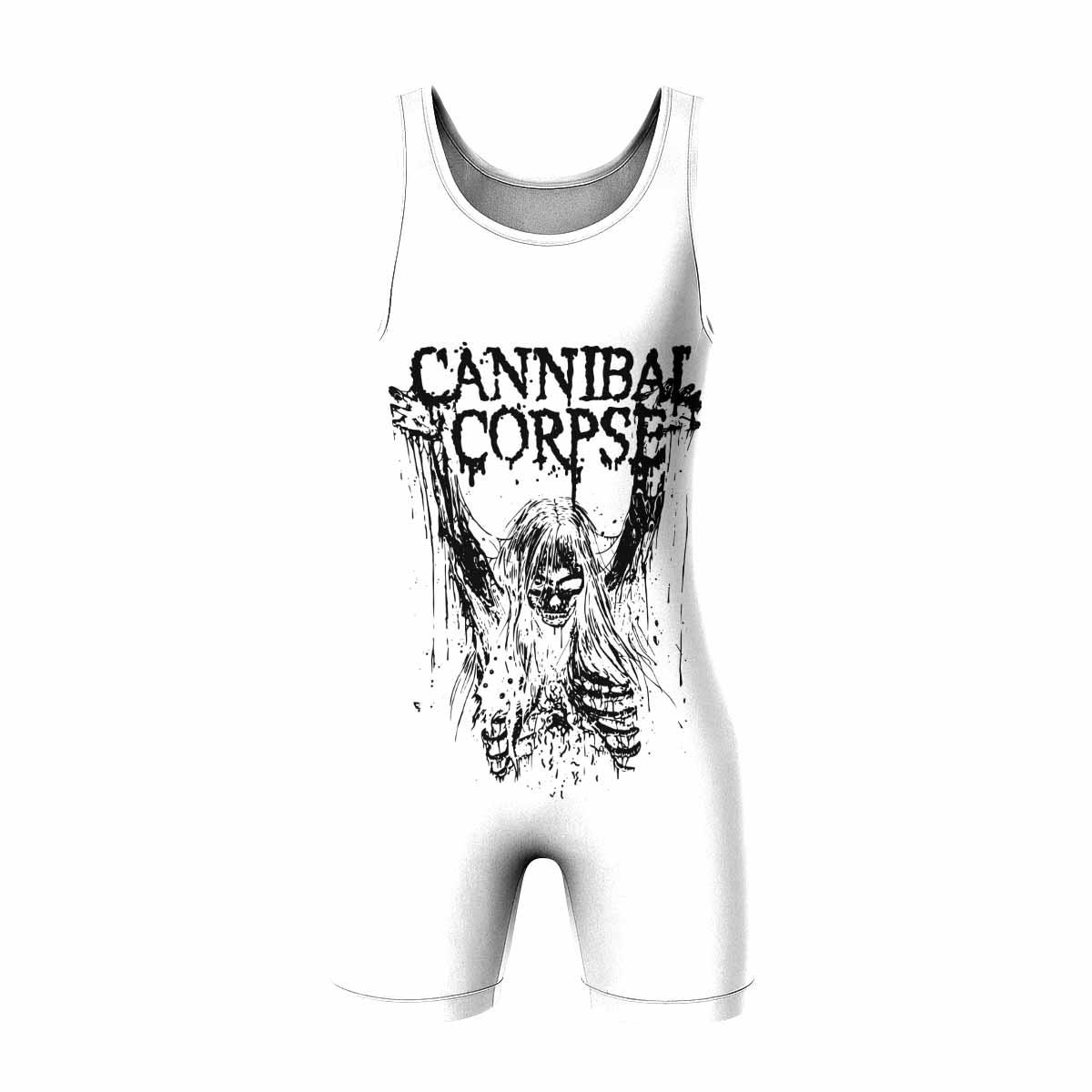 Cannibal Corpse Wrestling Singlet - front view mockup