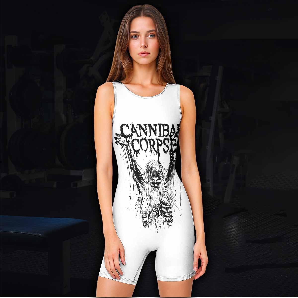 Cannibal Corpse Wrestling Singlet - women's lifestyle view