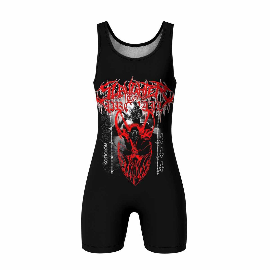 Kostolom Wrestling Singlet - front and back view