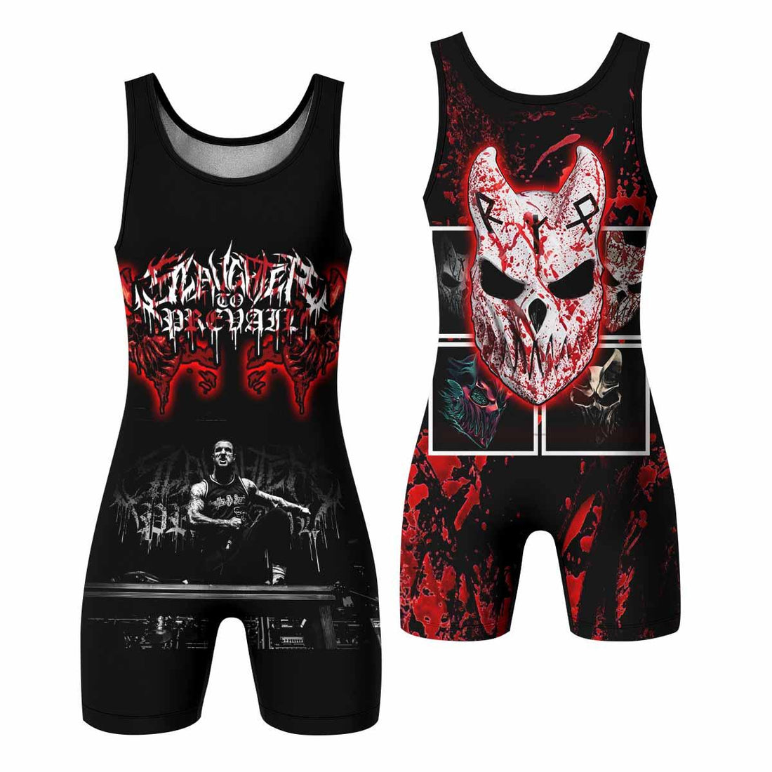 Slaughter to Prevail Wrestling Singlet - front and back view