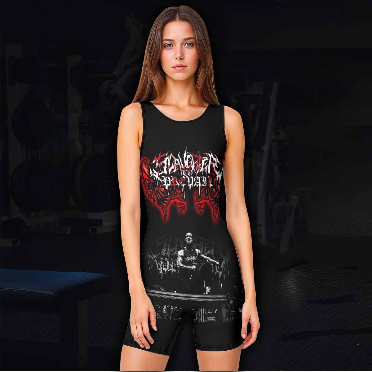 Slaughter to Prevail Wrestling Singlet - women's lifestyle view