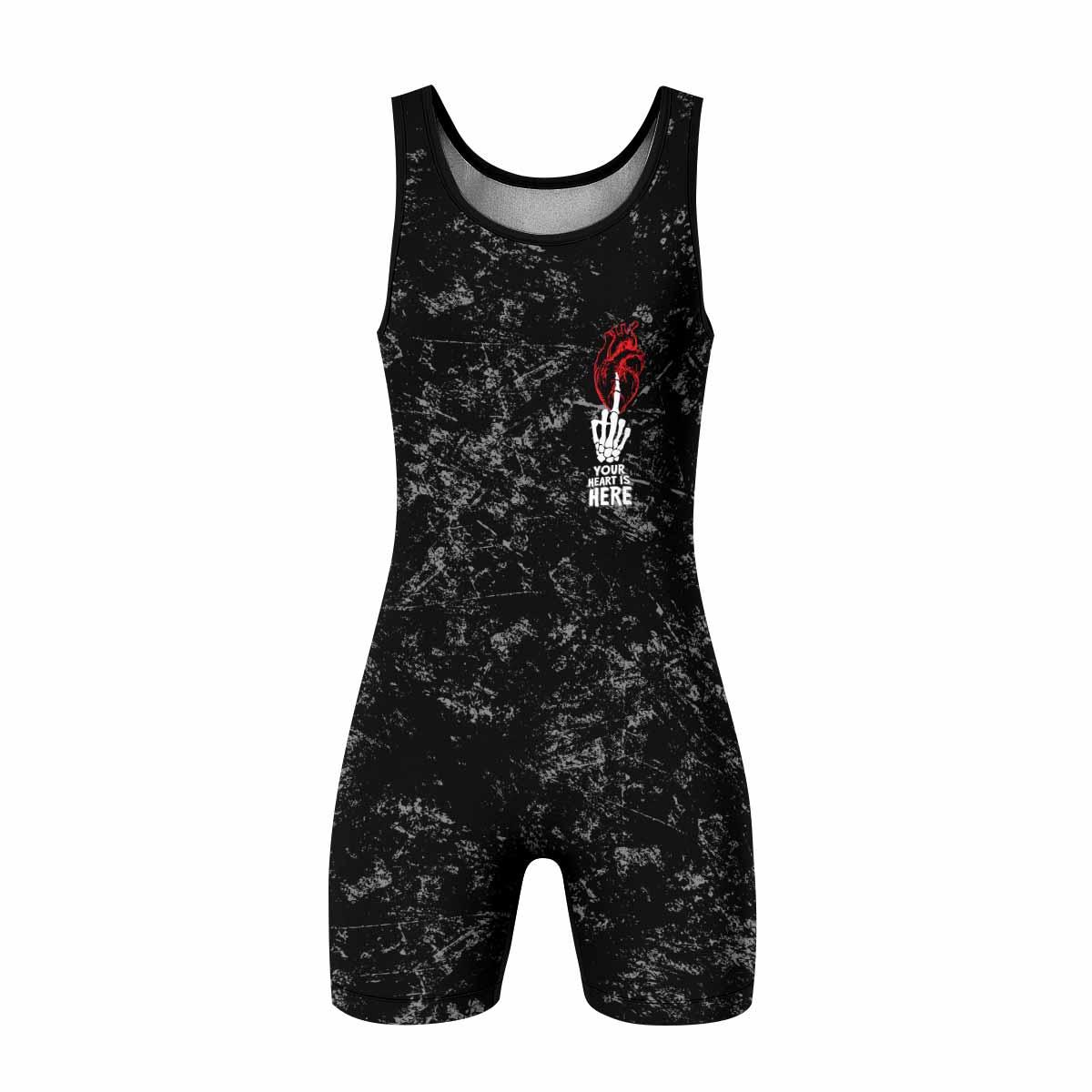 Misfits Die Monster Die Wrestling Singlet - front view mockup