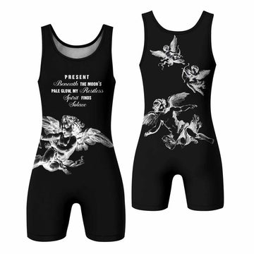 Angels of Solace Wrestling Singlet - front and back view