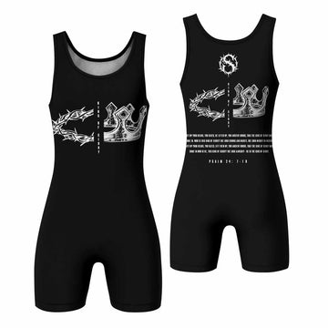 The King of Glory Wrestling Singlet - front and back view