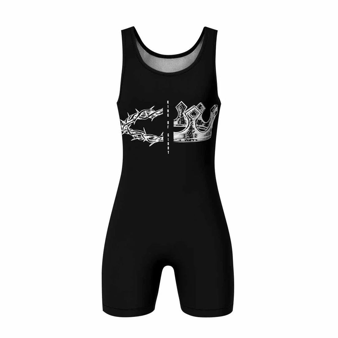 The King of Glory Wrestling Singlet - front and back view