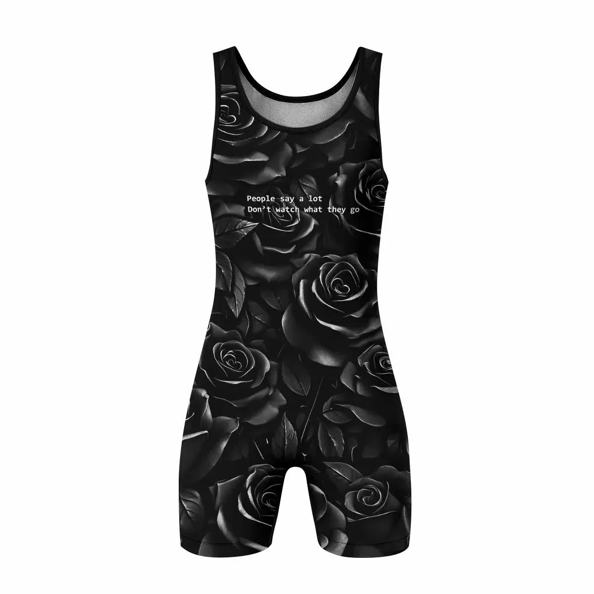 Pray for the Rave Wrestling Singlet - front view mockup