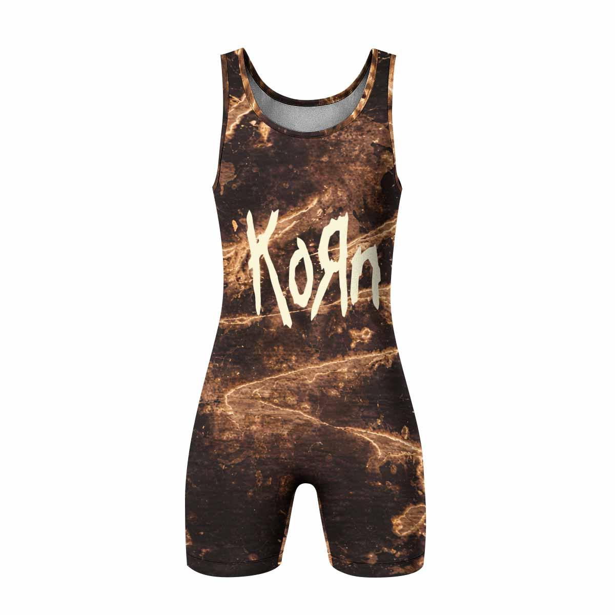 Are You Ready Korn Wrestling Singlet - front view mockup