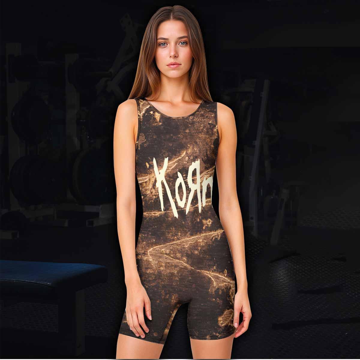 Are You Ready Korn Wrestling Singlet - women's lifestyle view