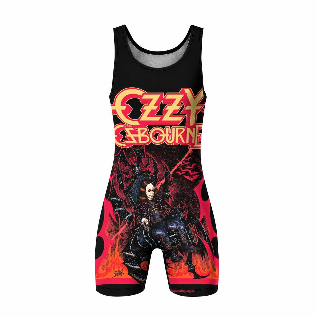 Ozzy Osbourne Wrestling Singlet - front and back view