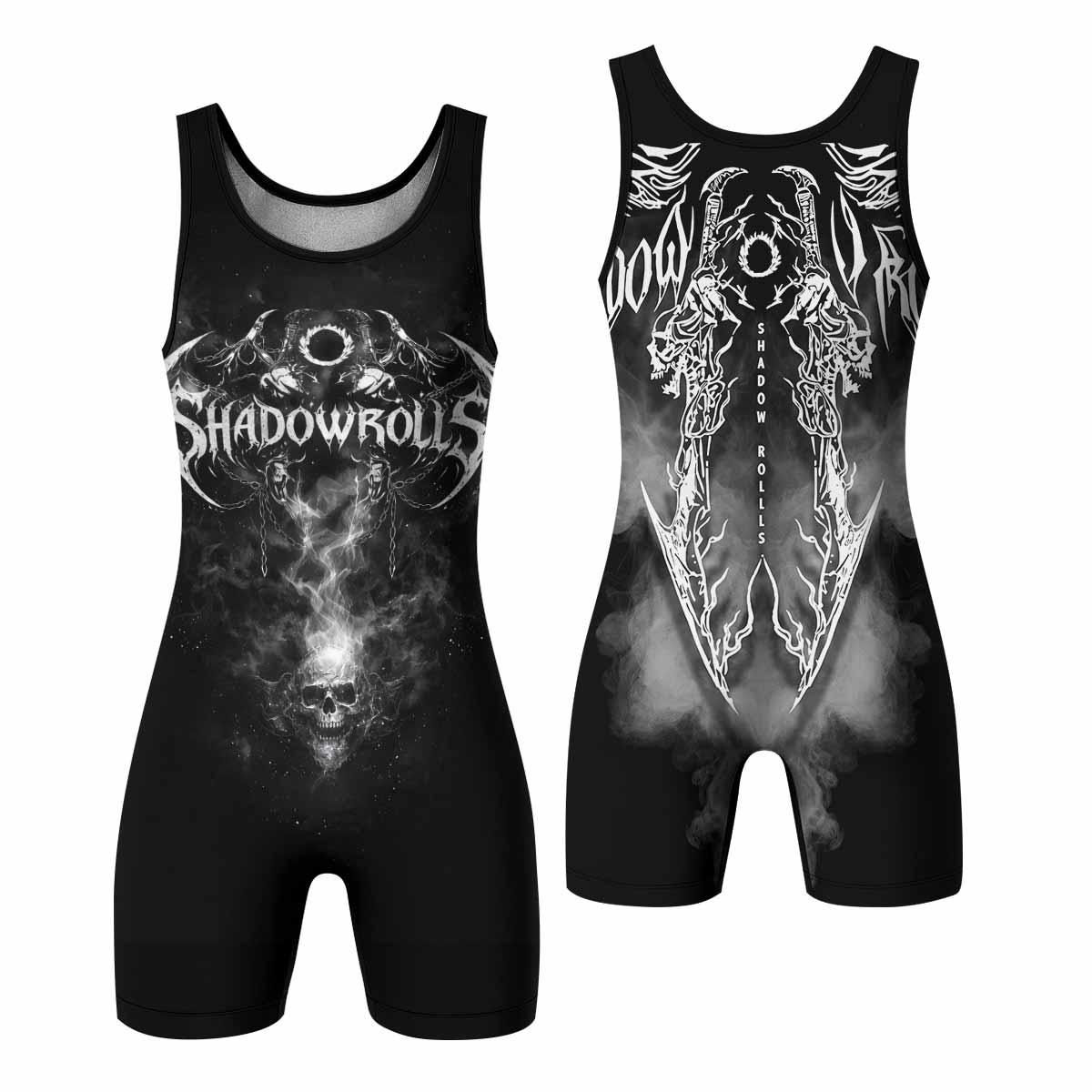 Wraith of the Abyss Wrestling Singlet - front and back view