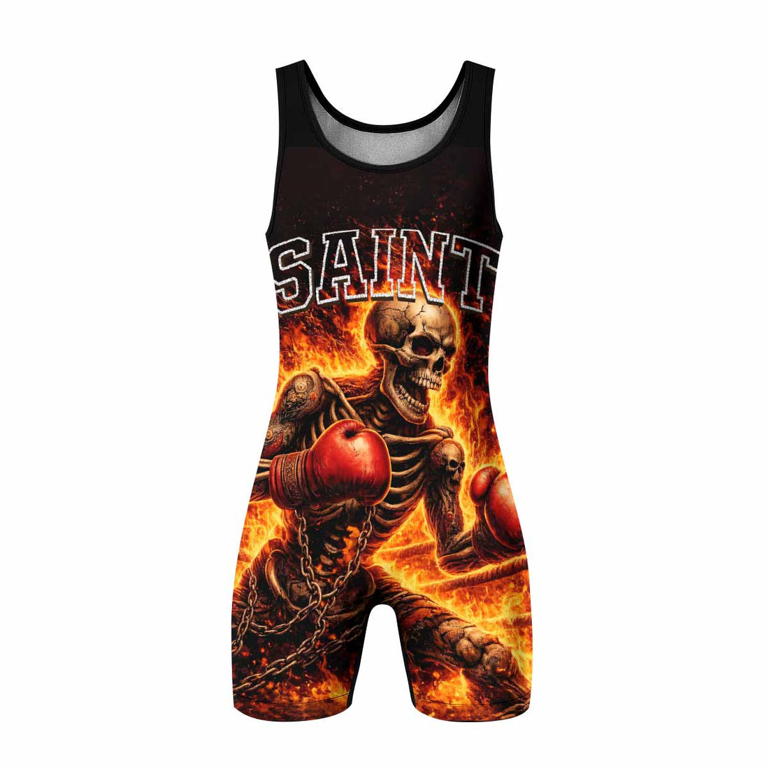 Saint King of Kings Wrestling Singlet - front and back view