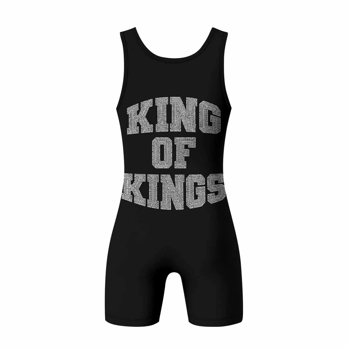 Saint King of Kings Wrestling Singlet - back view mockup