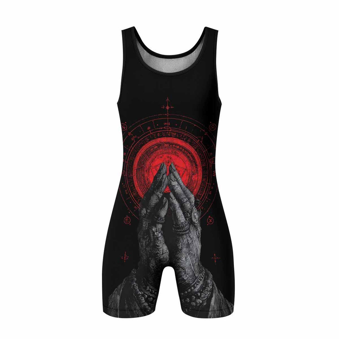 All Seeing Eye Wrestling Singlet - front and back view