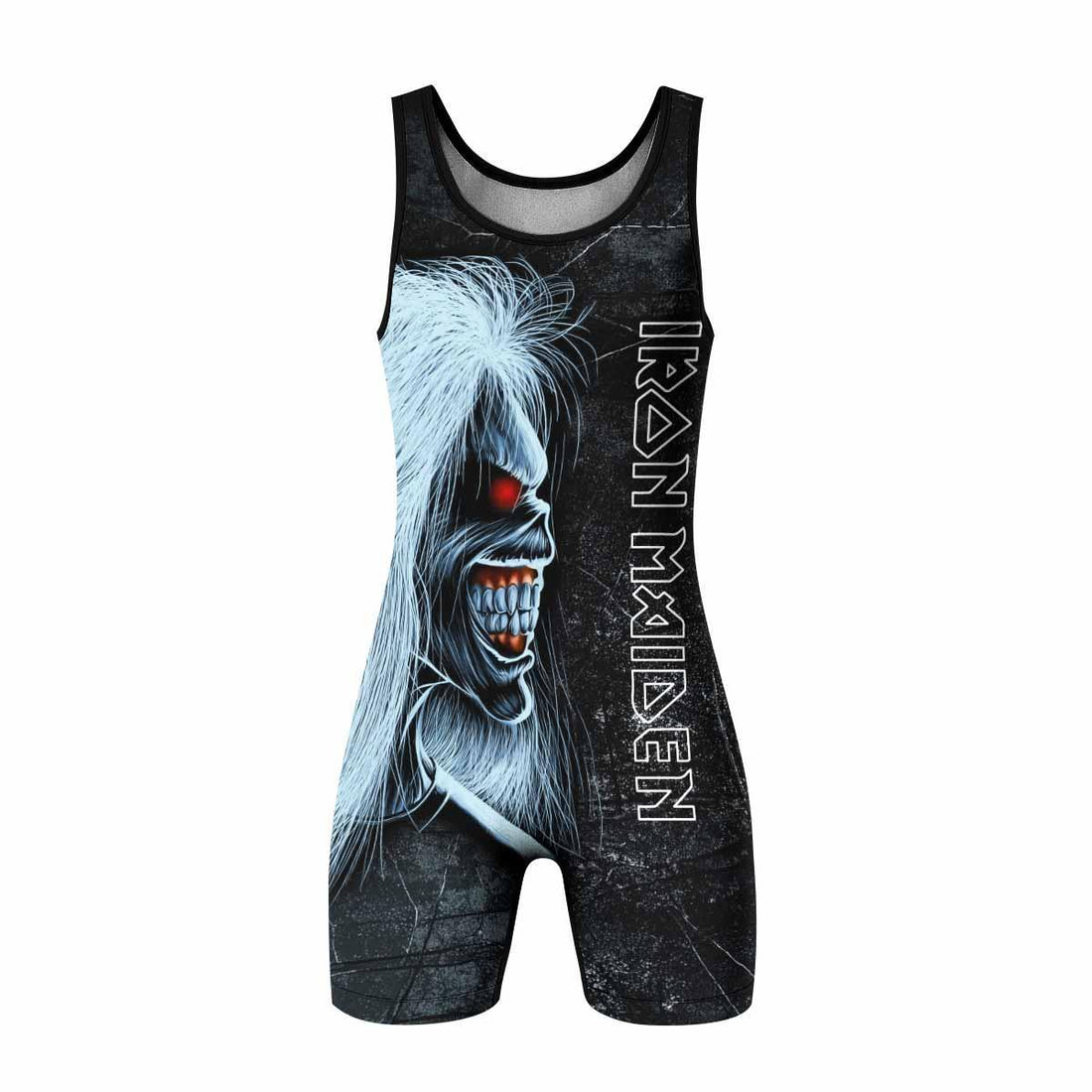 Iron Maiden The Ten Eddies Wrestling Singlet - front and back view