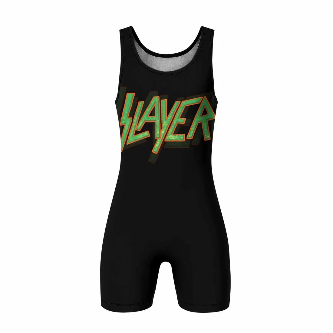 Slayer Hellfire Demon Wrestling Singlet - front and back view