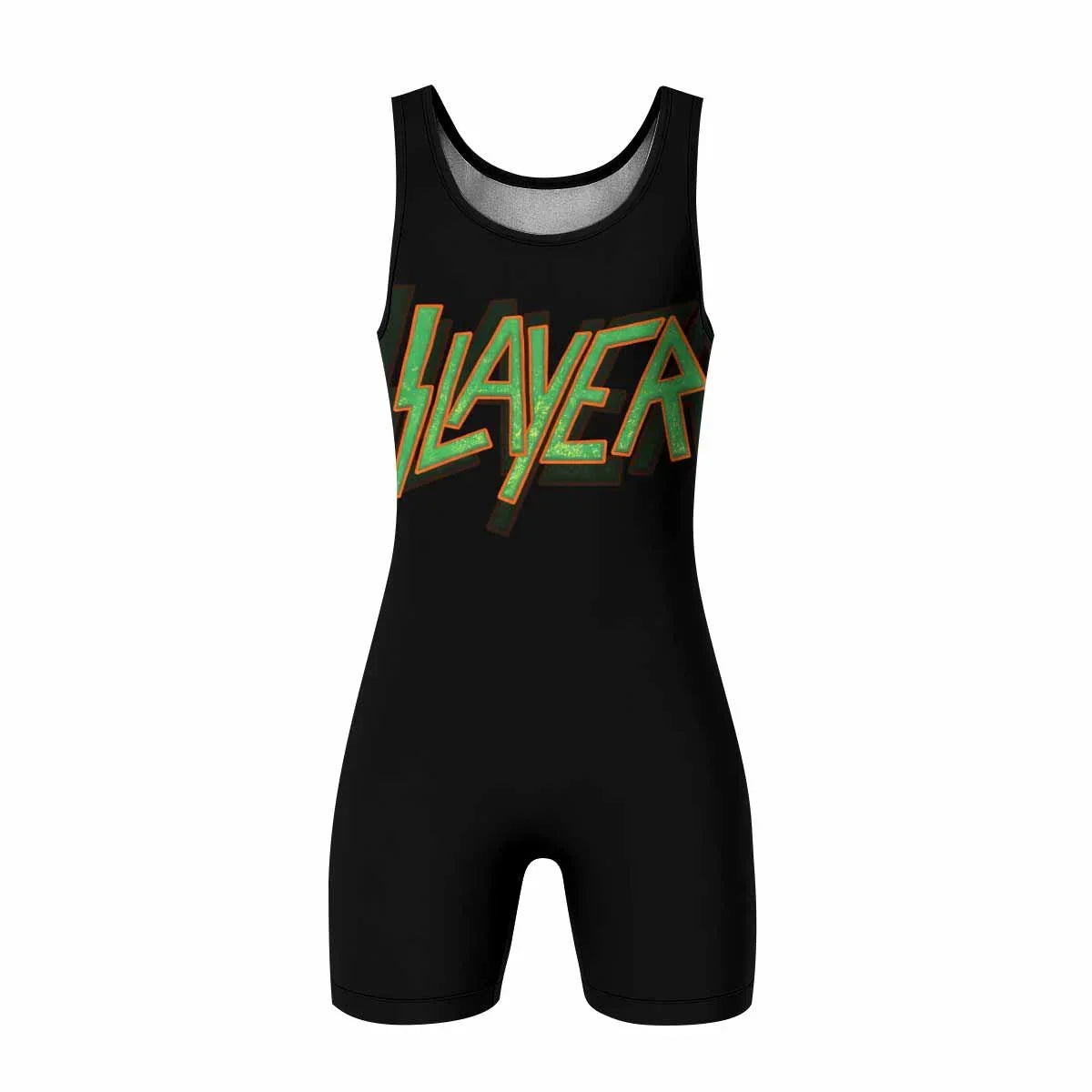 Slayer Hellfire Demon Wrestling Singlet - front view mockup