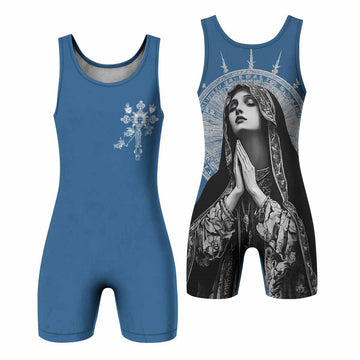 Our Lady of Sorrows Wrestling Singlet - front and back view