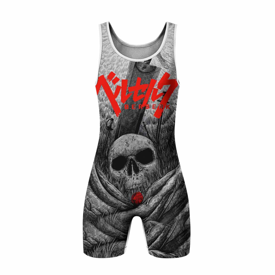 Berserk Eclipse Wrestling Singlet - front and back view